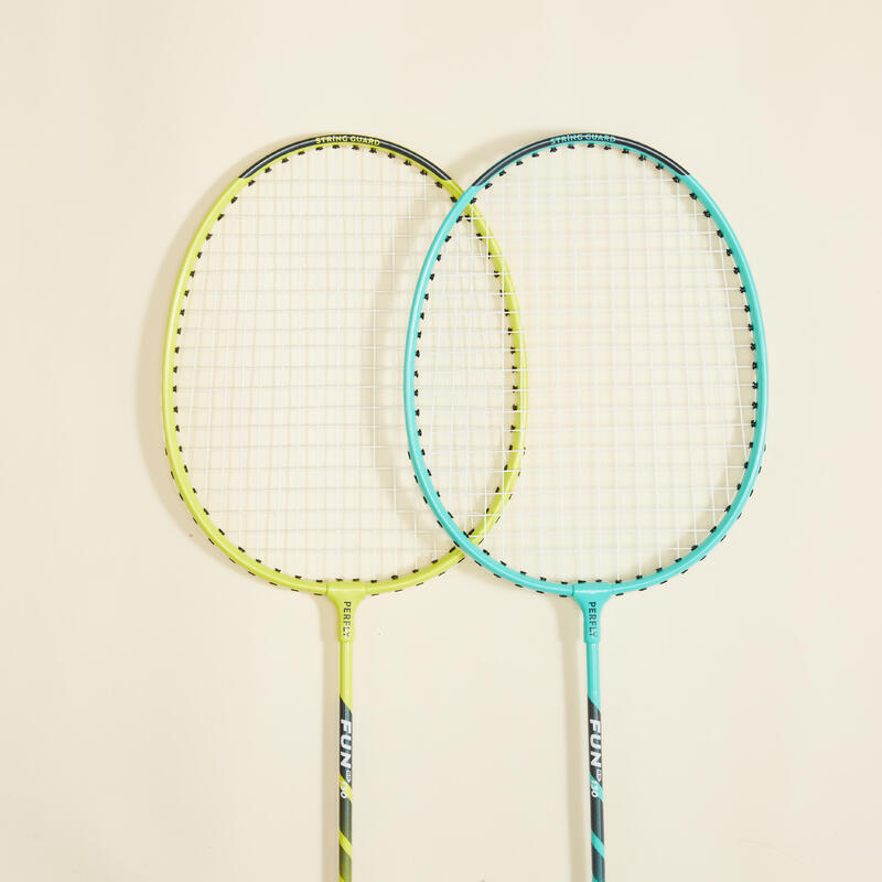 Yetişkin Badminton Raket Seti - Turkuaz / Sarı - Fun BR130 AD