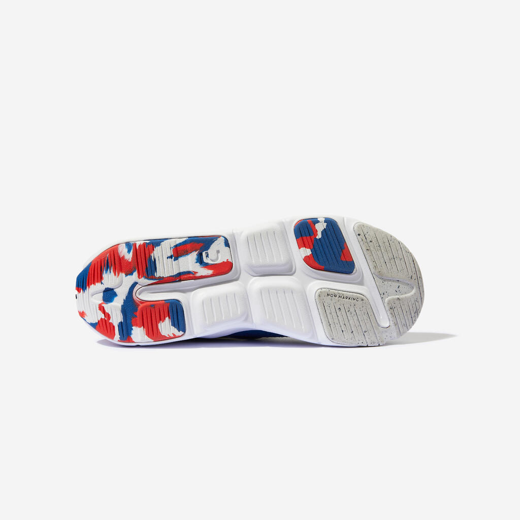 Chaussures à scratch et lacets élastiques légères enfant, Playful Fast Bleu