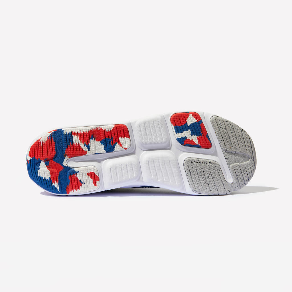 Chaussures multisport lacets légères enfant mixte, Playful Fast Bleu et rouge