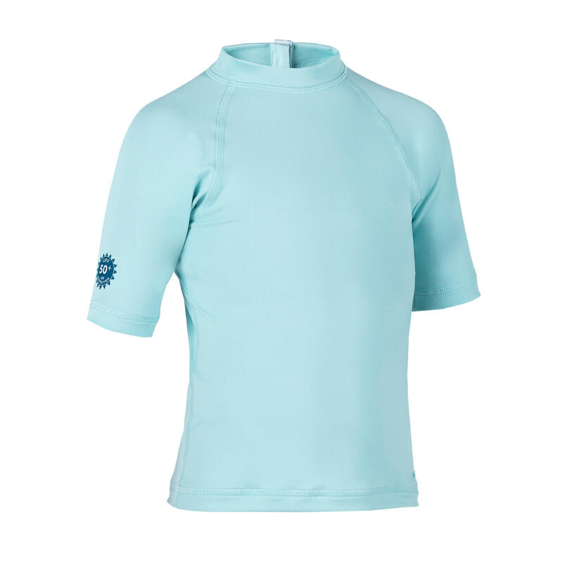 UV-Shirt kurzarm Baby - hellblau 