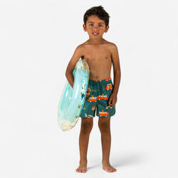 Short De Bain Bébé / Enfant Vert foncé Imprimé Van