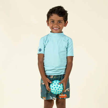 Baby Short-Sleeved Anti-UV T-shirt Light Blue