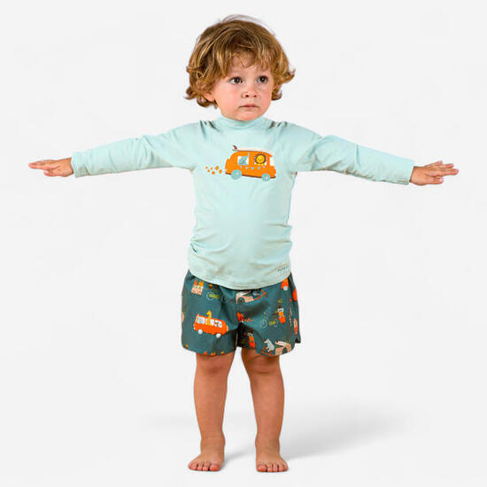 T-shirt anti UV bébé manches longues Imprimé Van