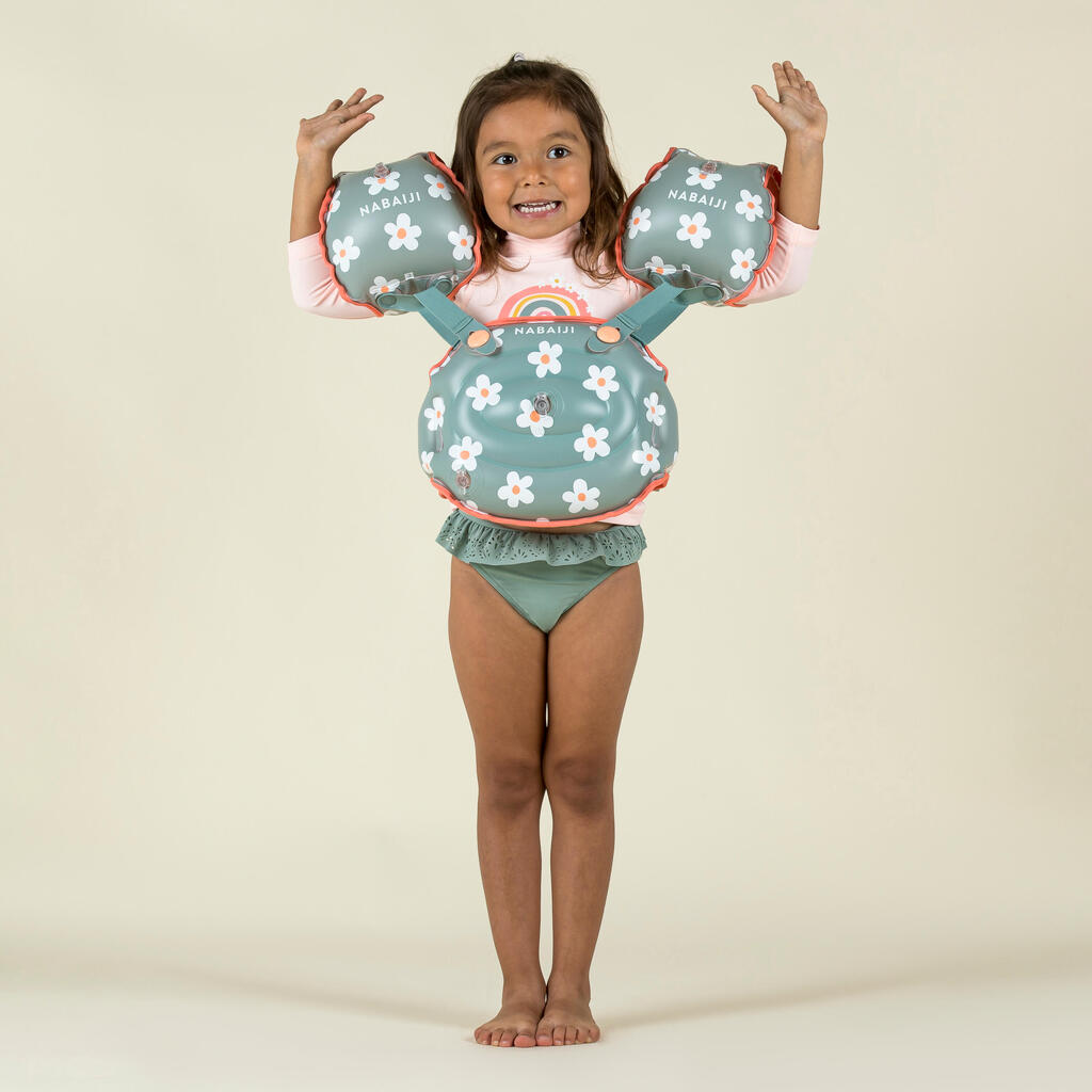 Plavi dečji progresivni mišići-pojas za plivanje TISWIM ALLWISH 15–30 kg