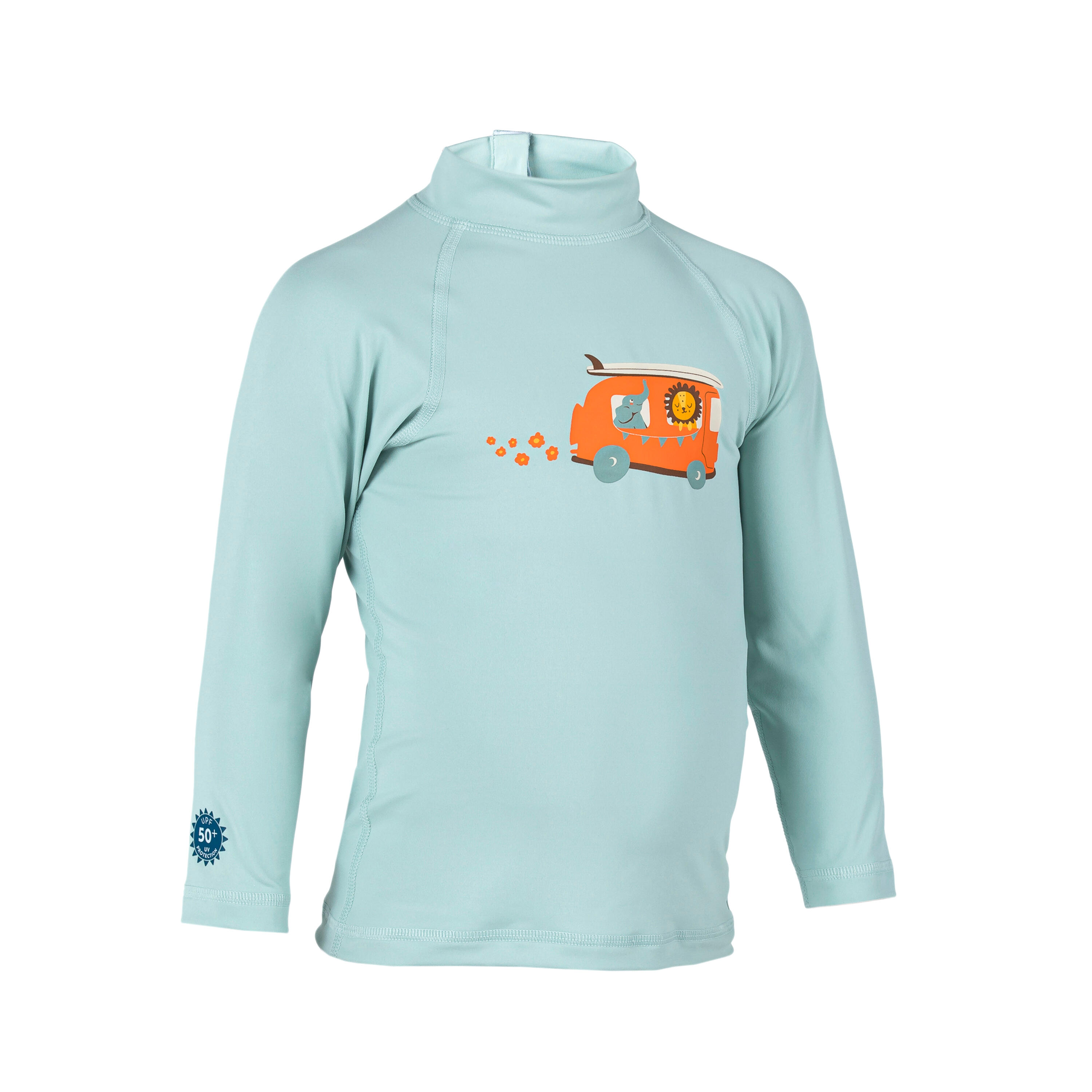 Babies' Long-Sleeved Rash Guard Age 12 months-5 years - NABAIJI