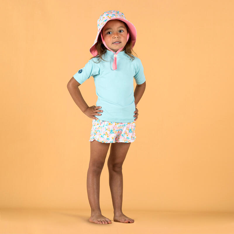 Camiseta estampada con sol amarilla bebé niña