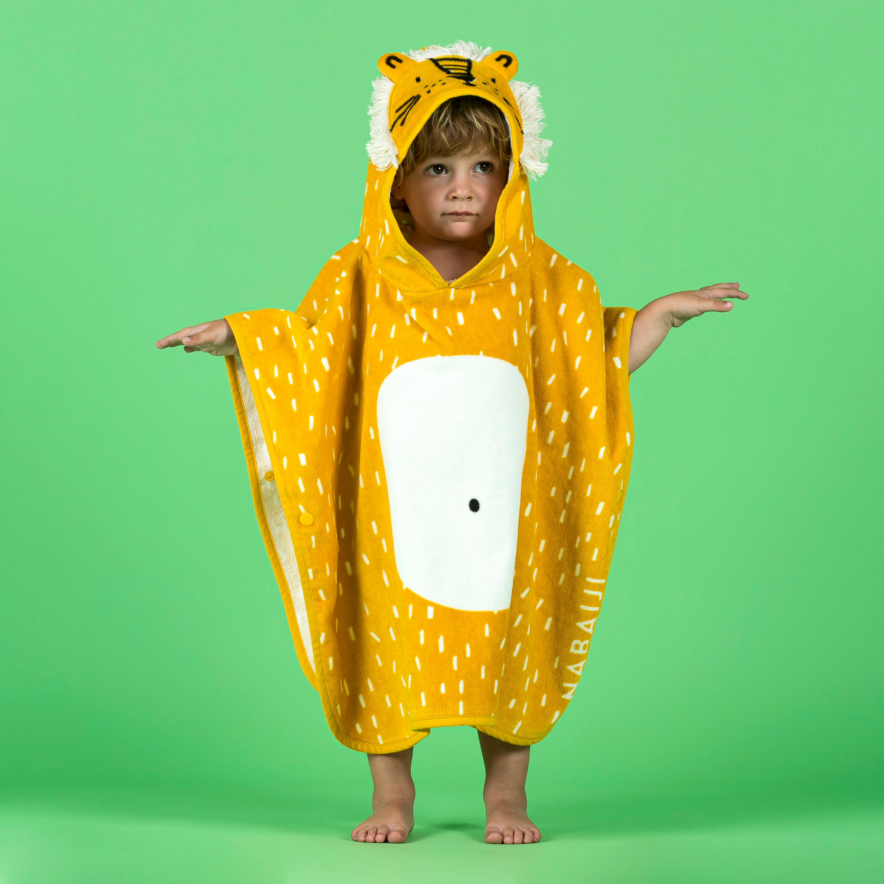 Baby cotton changing poncho - Lion 5/9
