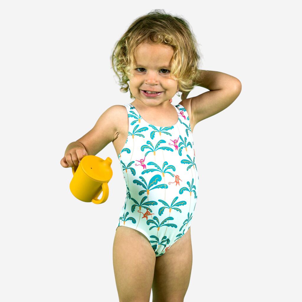 Baby Girls' 1-Piece Swimsuit monkey