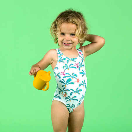 Jednodijelni kupaći kostim Monkey za djevojčice s printom