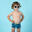 Badehose Boxer Baby/Kinder - Wal dunkelblau 