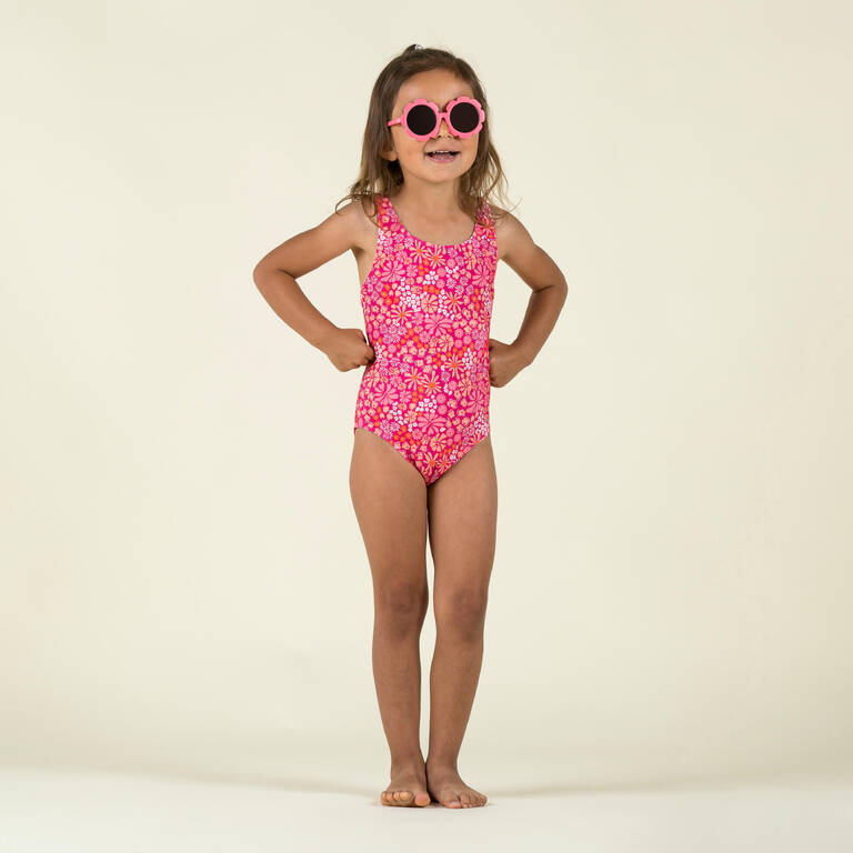 Baju Renang Bayi Perempuan One-Piece - Pink Motif