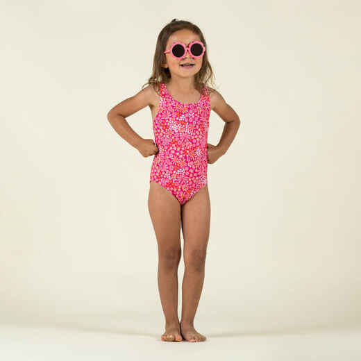
      Jednodijelni kupaći kostim za djevojčice ružičasti s printom
  