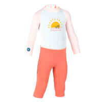 Baby / Kids' Swimming Long Sleeve UV-Protection Suit - Pink Print