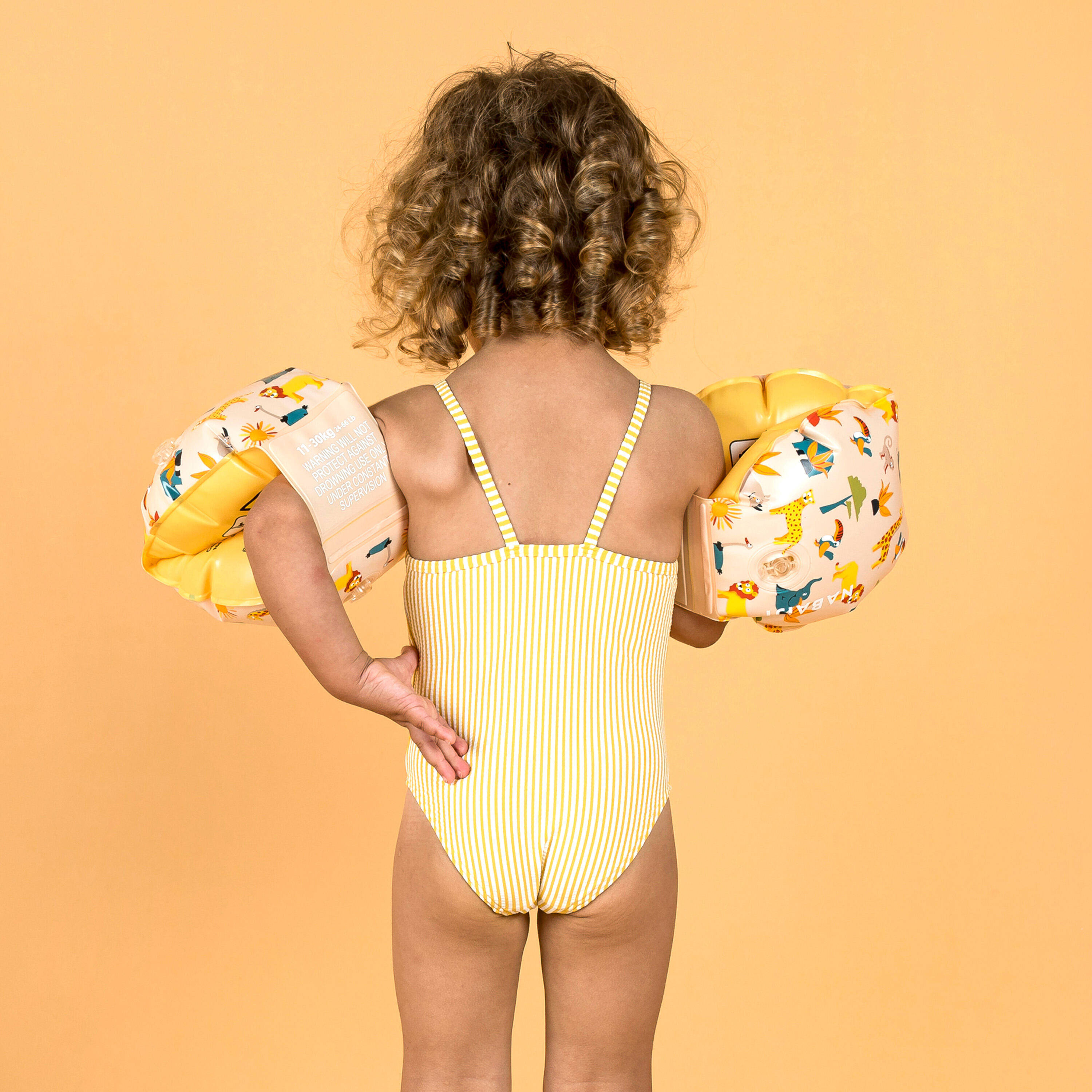 Baby Girls' 1-Piece Swimsuit Print with Ruffles Comfortable & Cute -  4