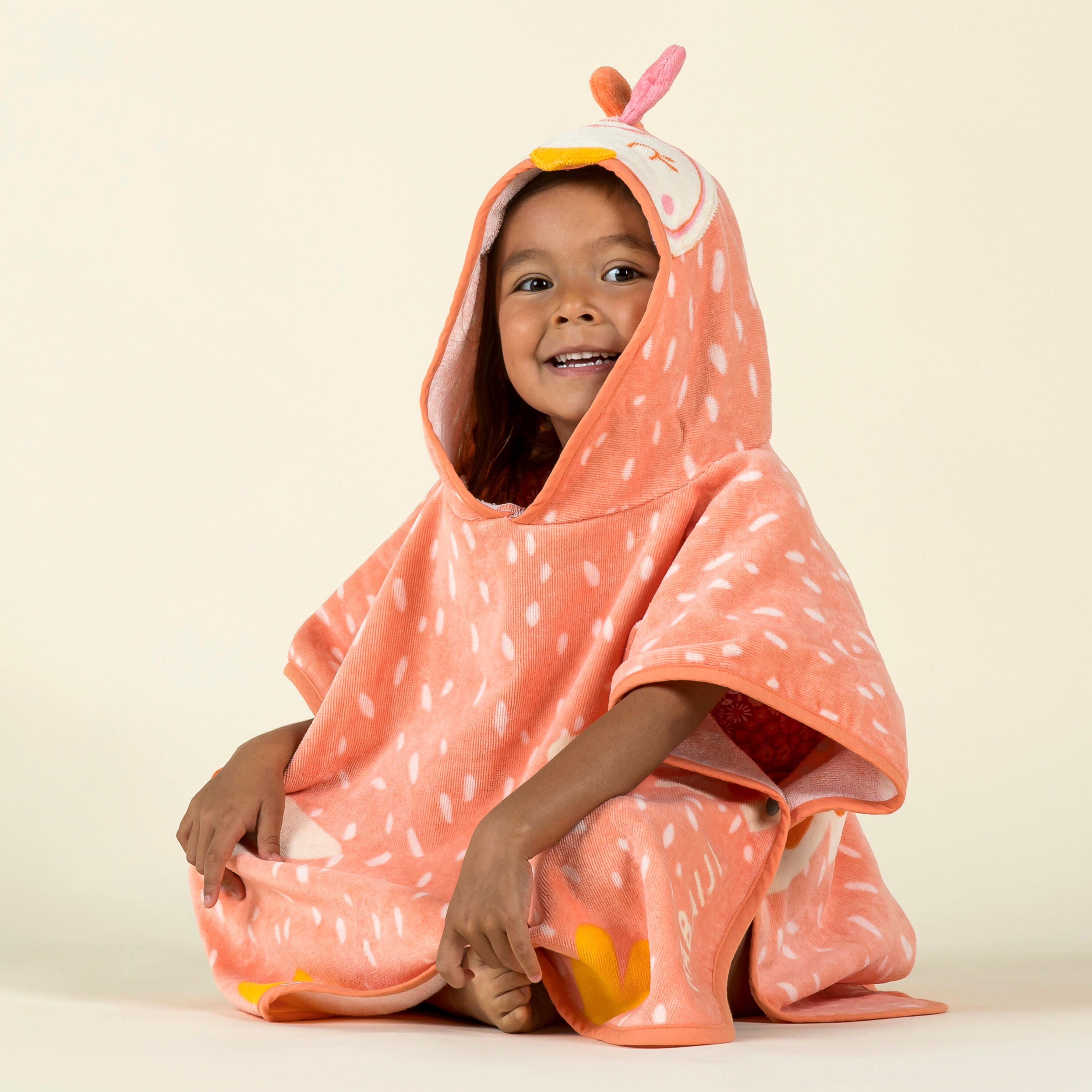Poncho de Bain Coton Bebe Perroquet NABAIJI Decathlon
