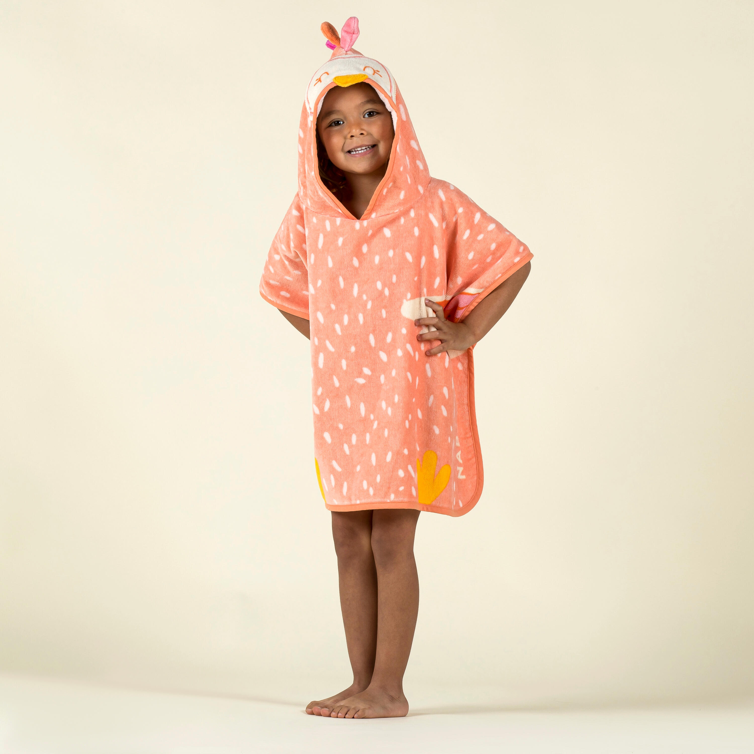 Baby Cotton Bath Poncho - Parrot