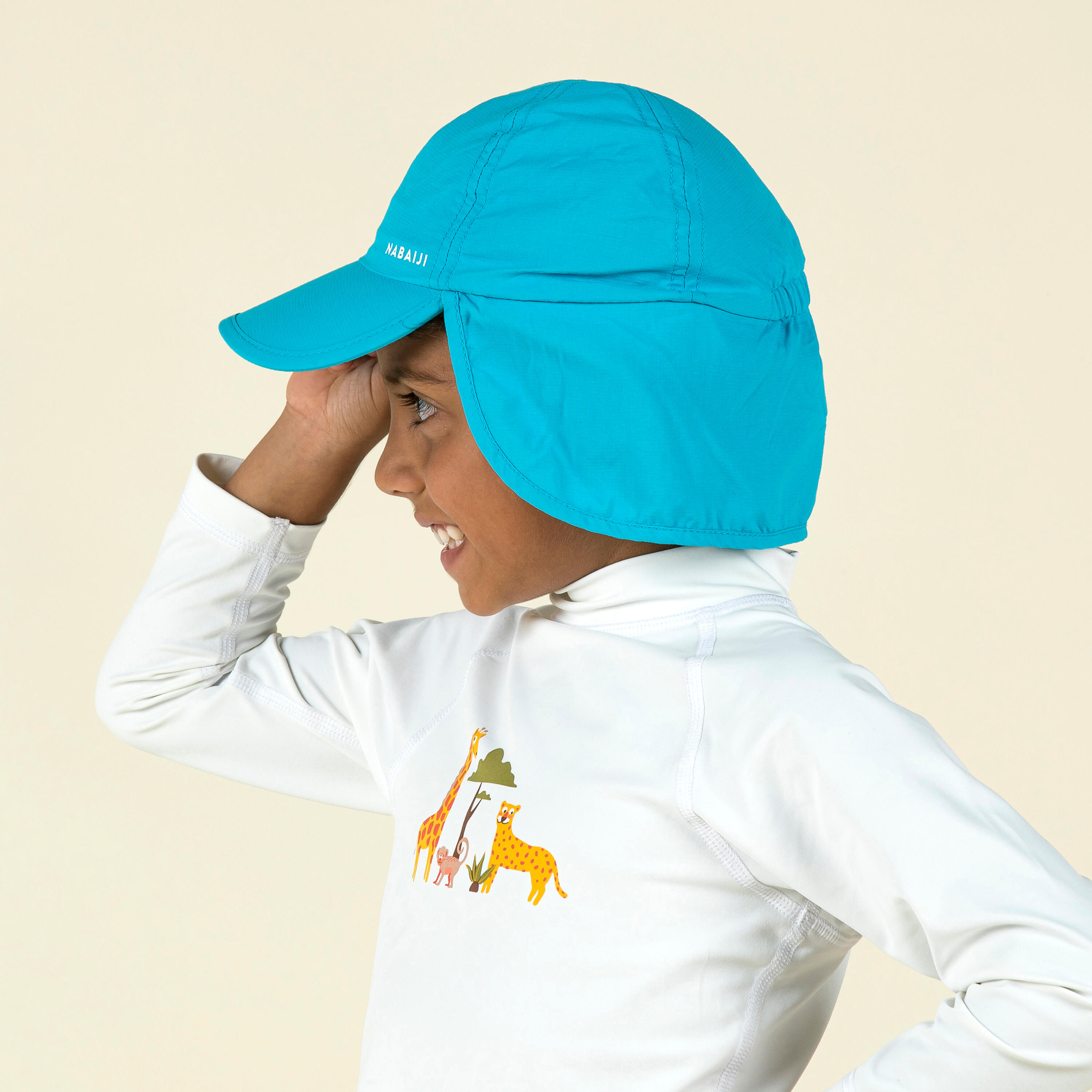 Anti-UV cap baby swimmer blue