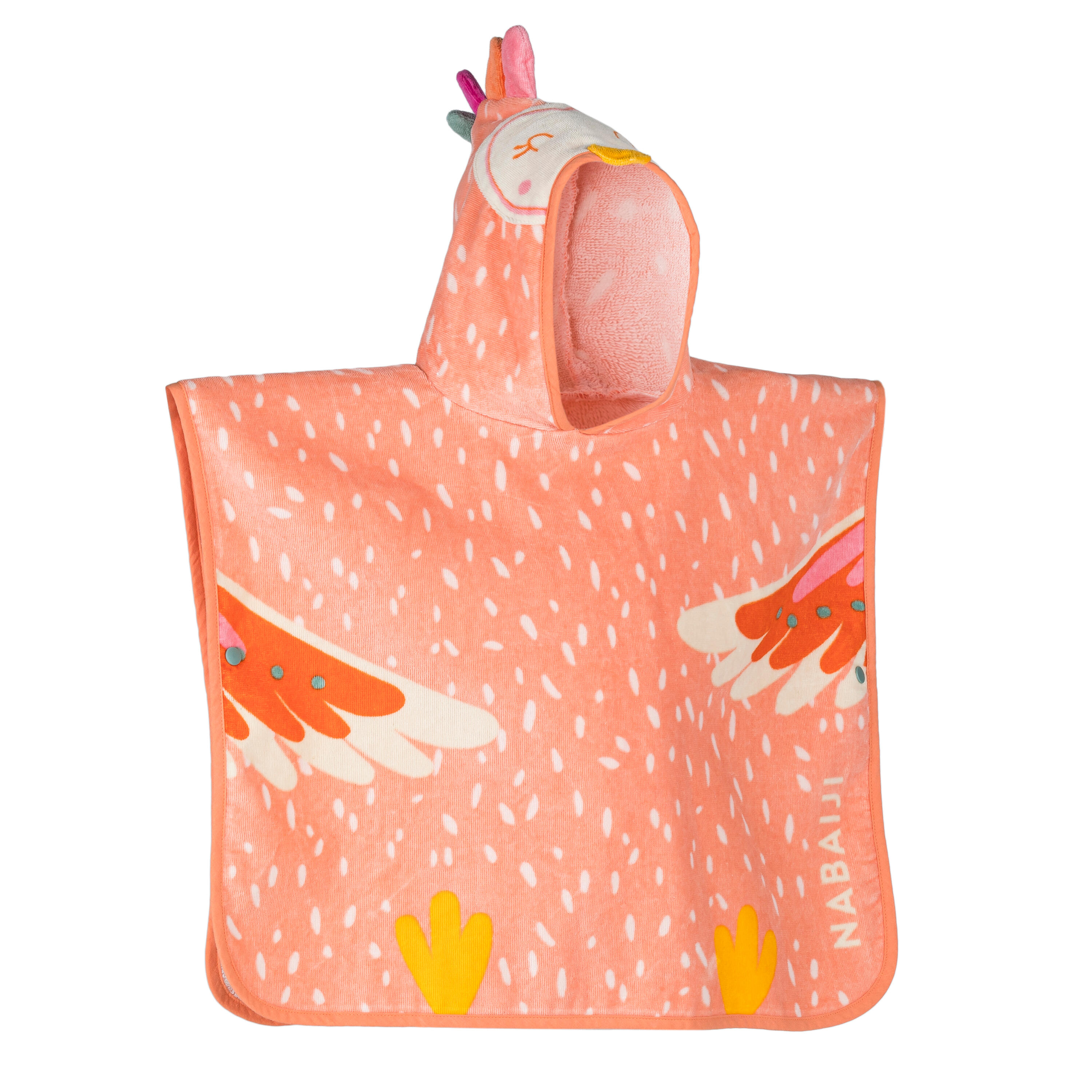 Baby cotton changing poncho - Parrot 6/15