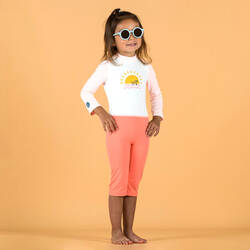Baju Renang Anti-UV Lengan Panjang Bayi / Anak - Pink Motif