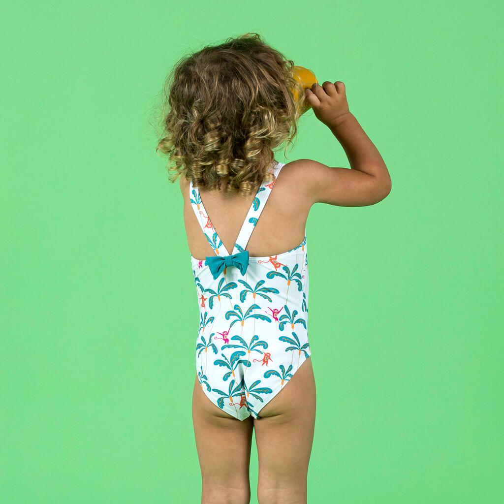 Baby Girls' 1-Piece Swimsuit monkey