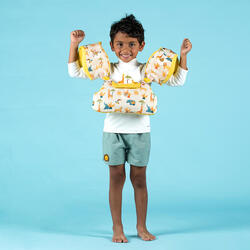 Brassards-Ceinture Piscine Evolutif TISWIM Enfant 15 à 30 kg Savane beige