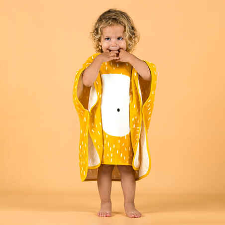 Baby cotton changing poncho - Lion
