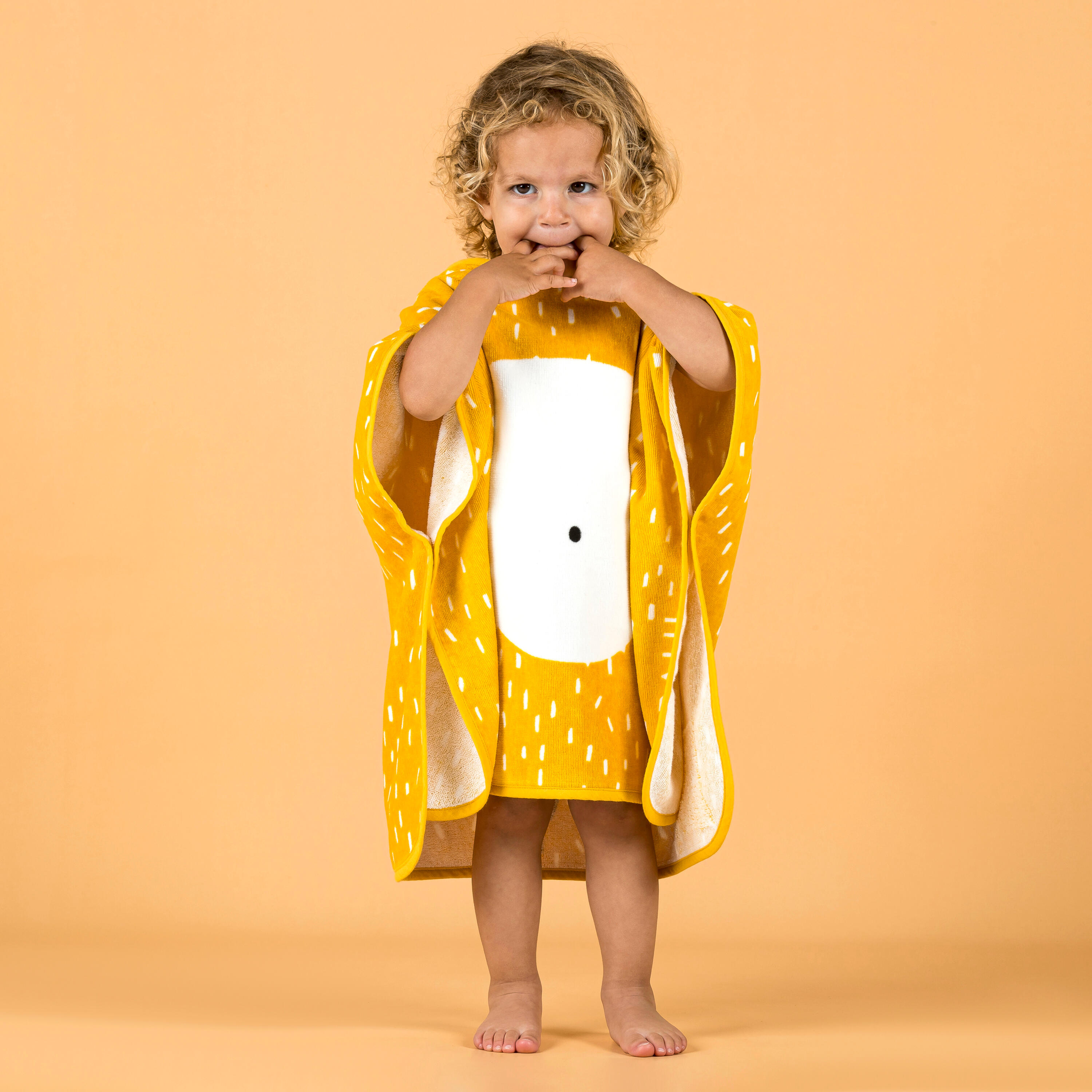 Baby cotton changing poncho - Lion 1/9
