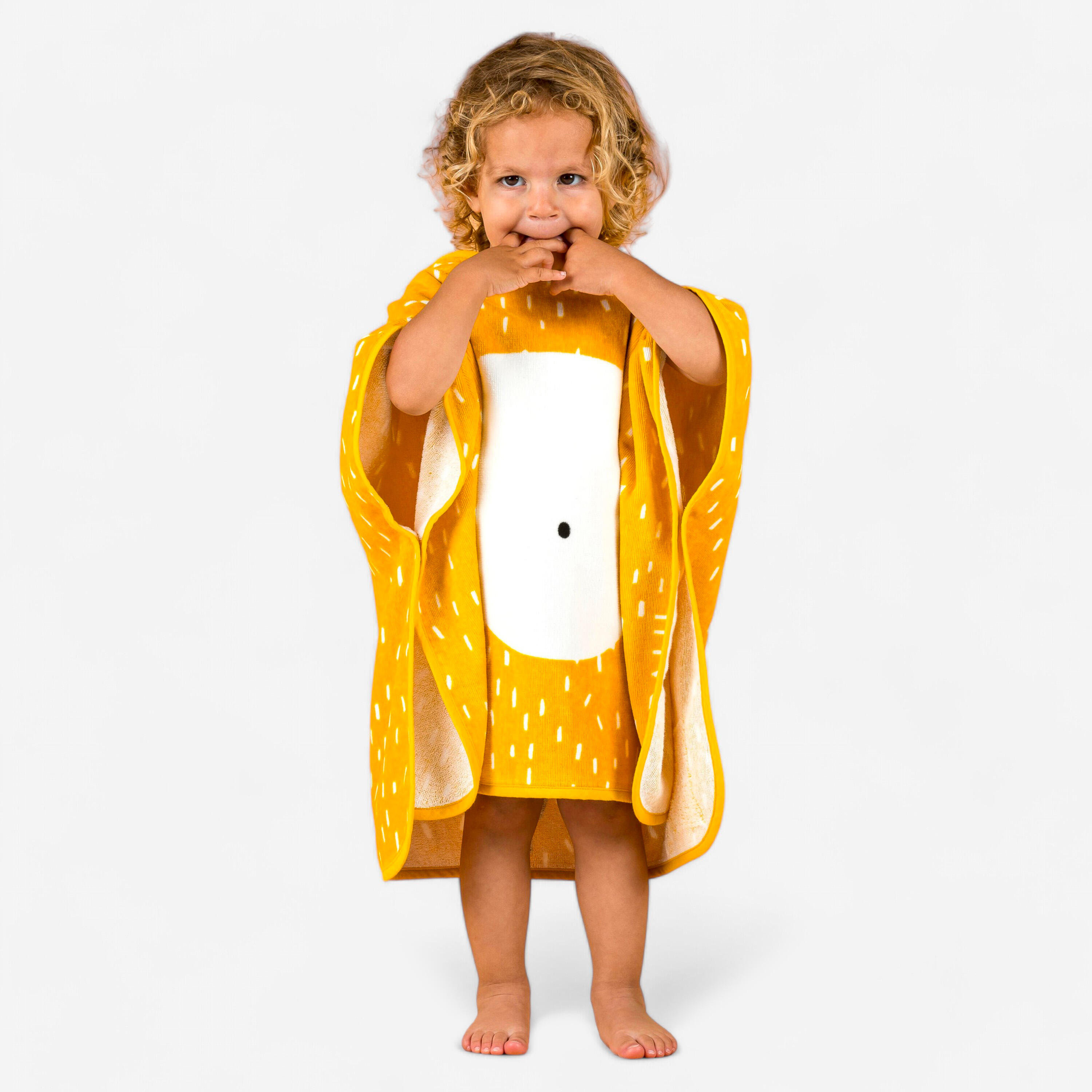Nabaiji - Poncho De Bain Coton Bébé - Lion - Serviette Poncho - Natation - - 3/5 Ans / 95/112 Cm - Decathlon