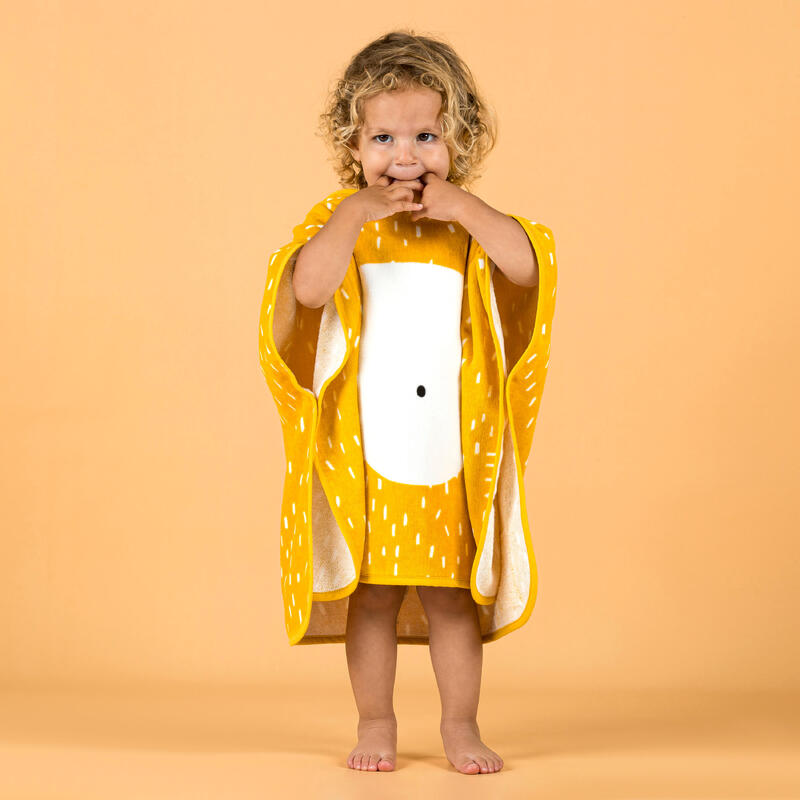 Poncho de baie bumbac Imprimeu leu Bebe/Copii