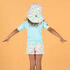 Baby Short-Sleeved Anti-UV T-Shirt Light Blue Sun-Protective & Comfortable