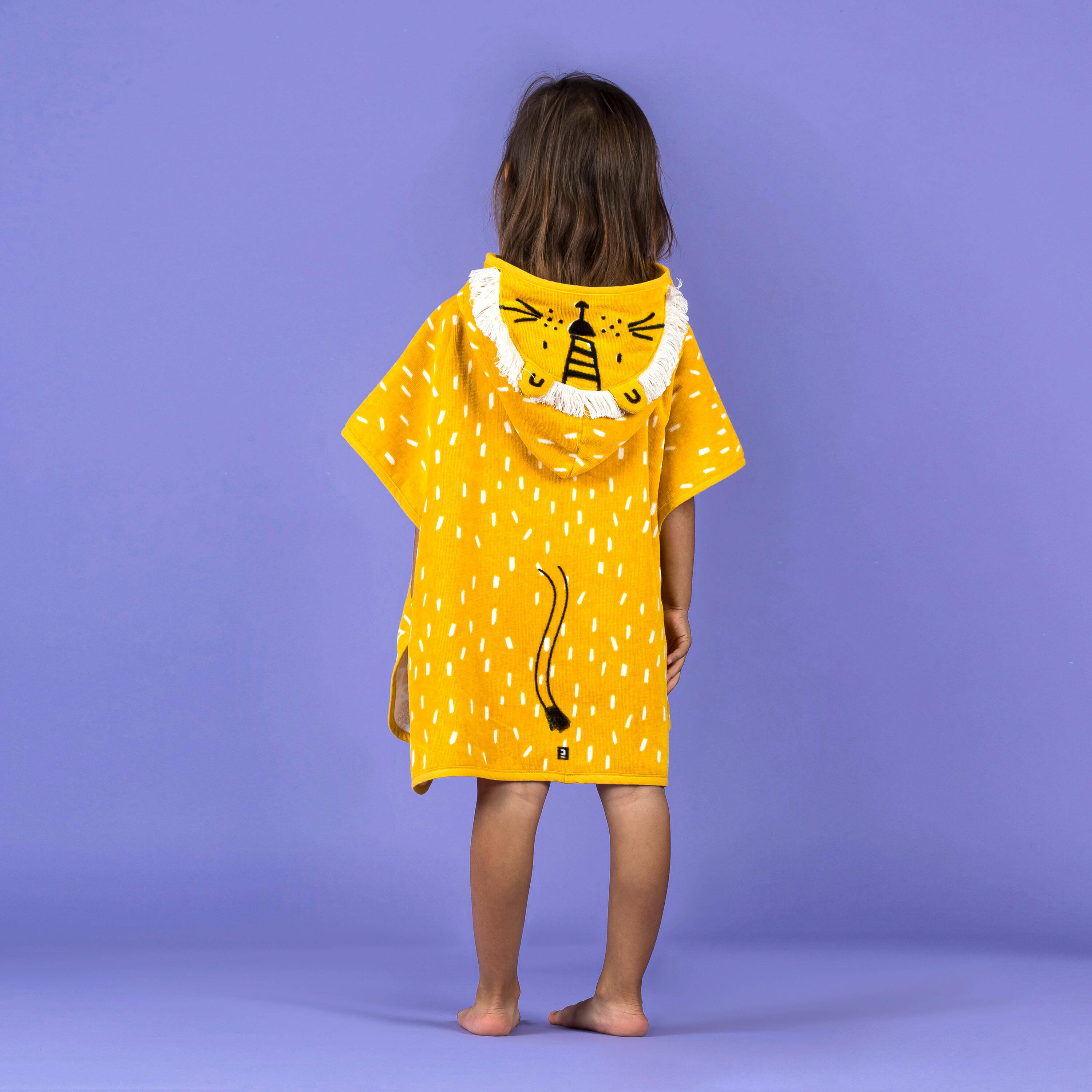 Baby Cotton Changing Poncho Warm & Absorbent Lion -  3