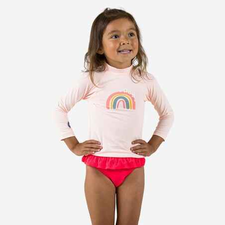 Baby Anti-UV Long-sleeved T-shirt Rainbow print