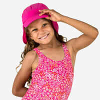 כובע שחייה לתינוקות להגנה מפני קרינת UV - ורוד