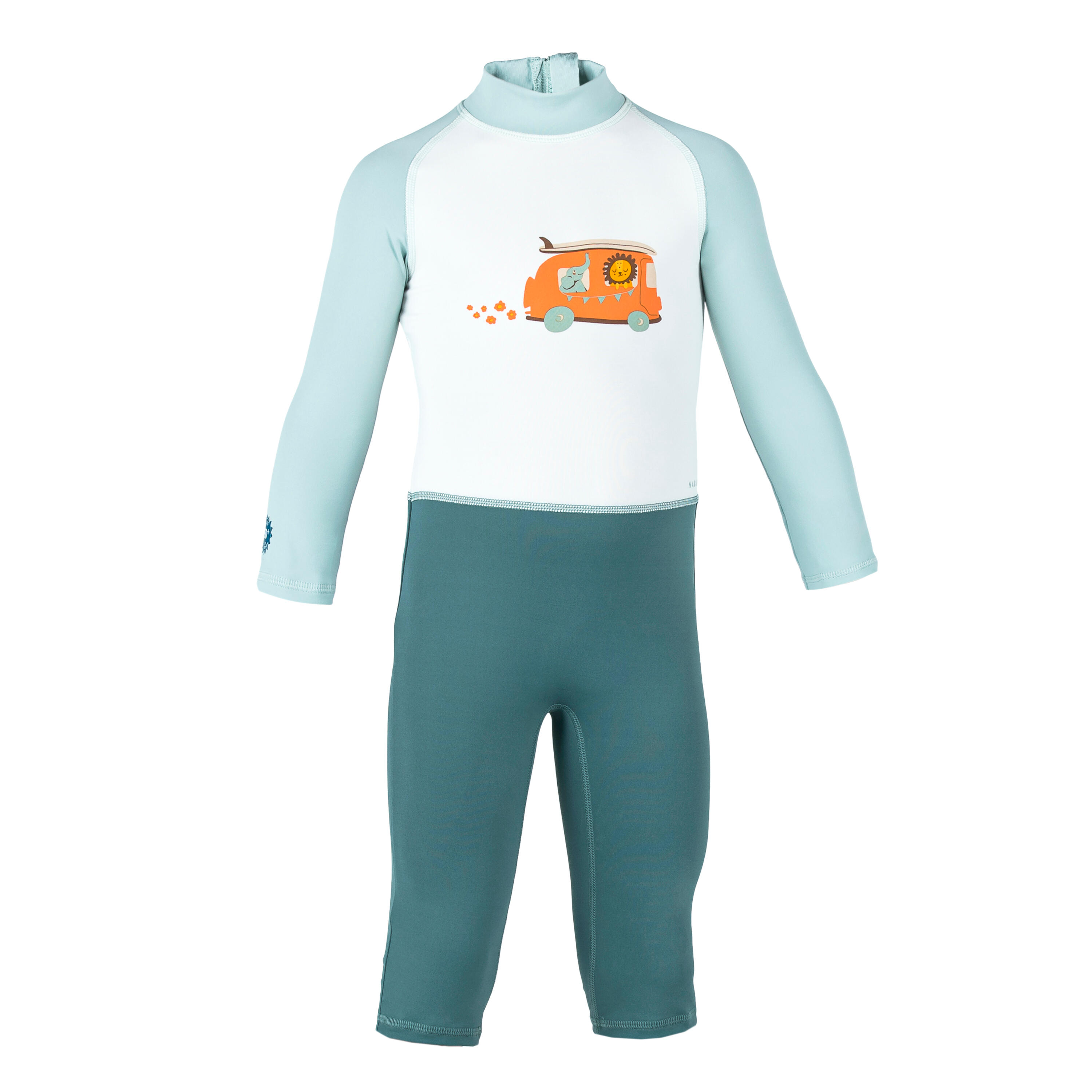 Combinaison De Natation Anti UV Bebe Enfant Manches Longues Rose Imprime NABAIJI Decathlon