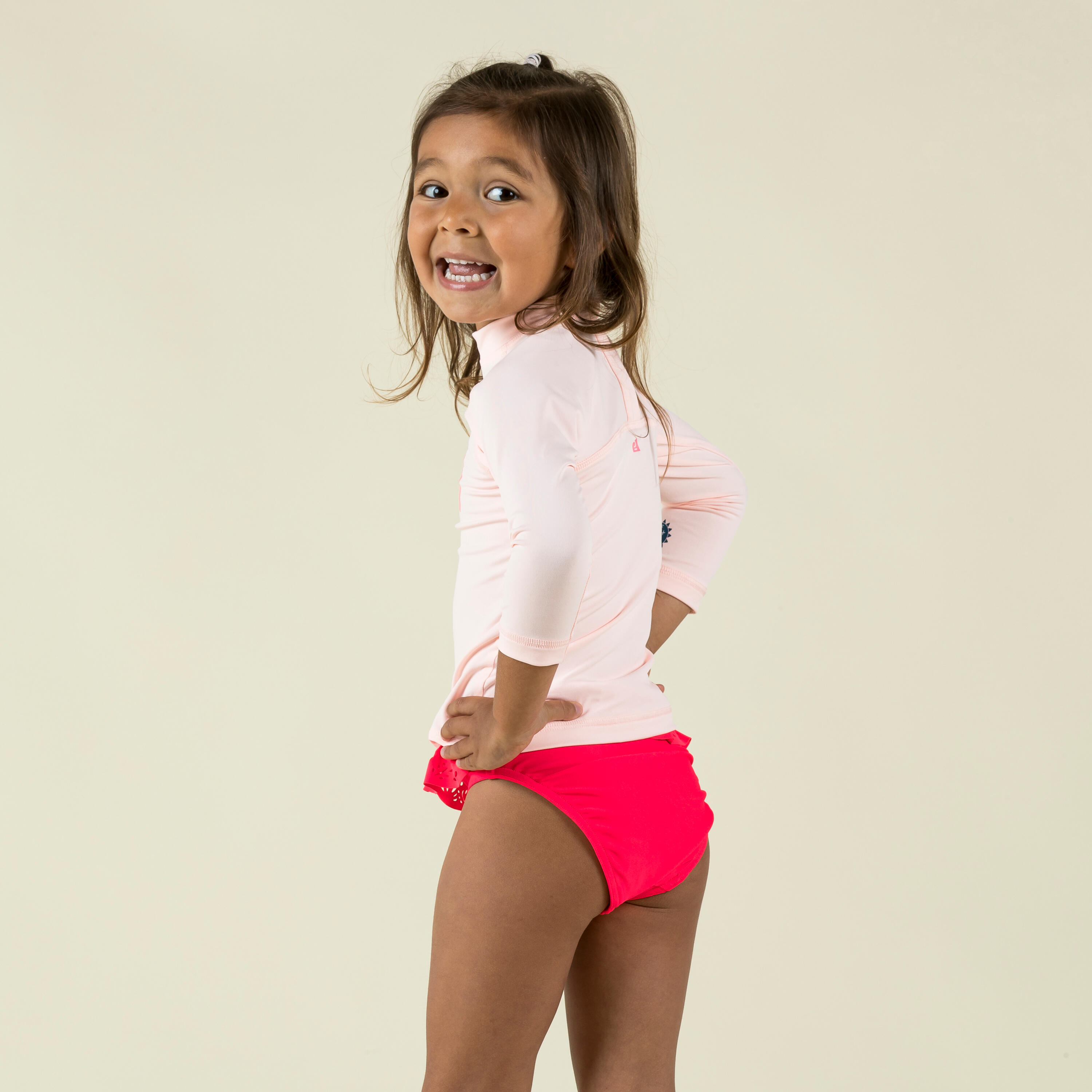 Playera Anti UV Bebes Estampado Arcoiris Manga Larga Decathlon