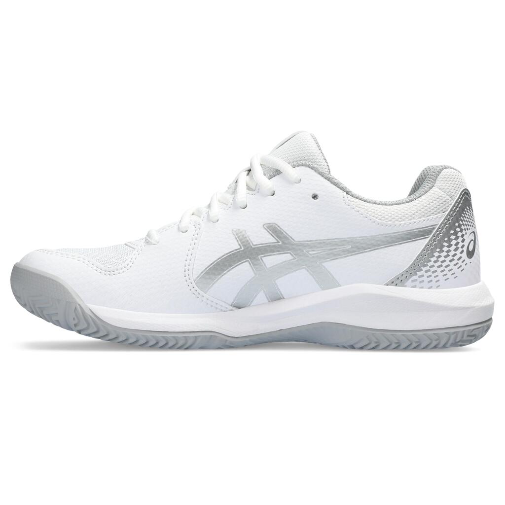 Damen Padelschuhe - Asics Gel Dedicate 8 weiss/grau 