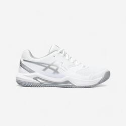 Chausures de padel Femme - Asics Gel Dedicate 8 blanche grise