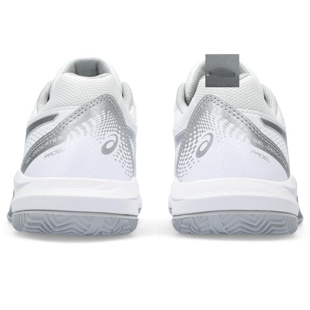 Women's Padel Shoes Gel Dedicate 8 - White/Grey