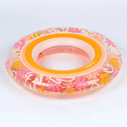 Inflatable pool ring 65 cm PINK SEAWEED
