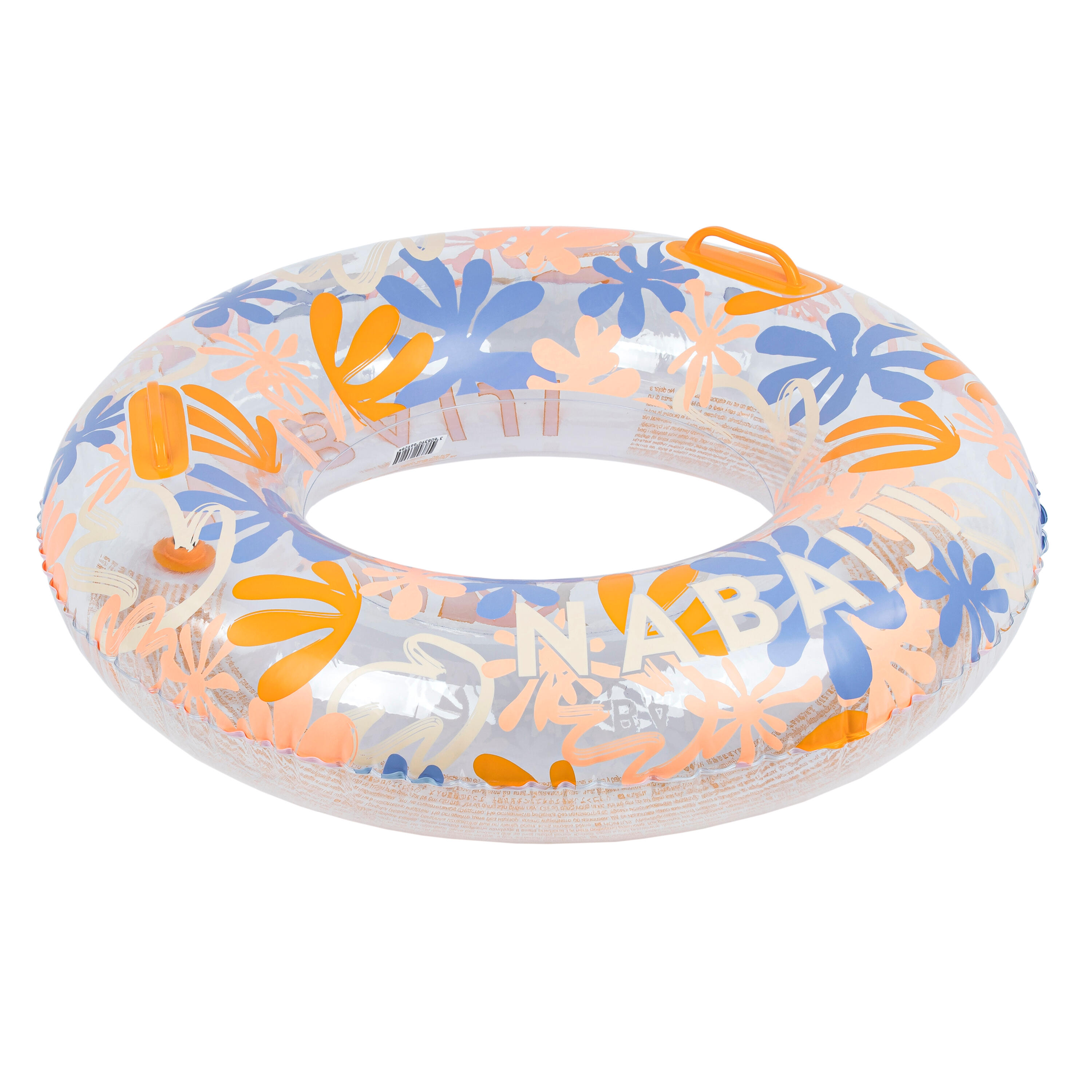 Large printed inflatable pool buoy 92 c m with handles