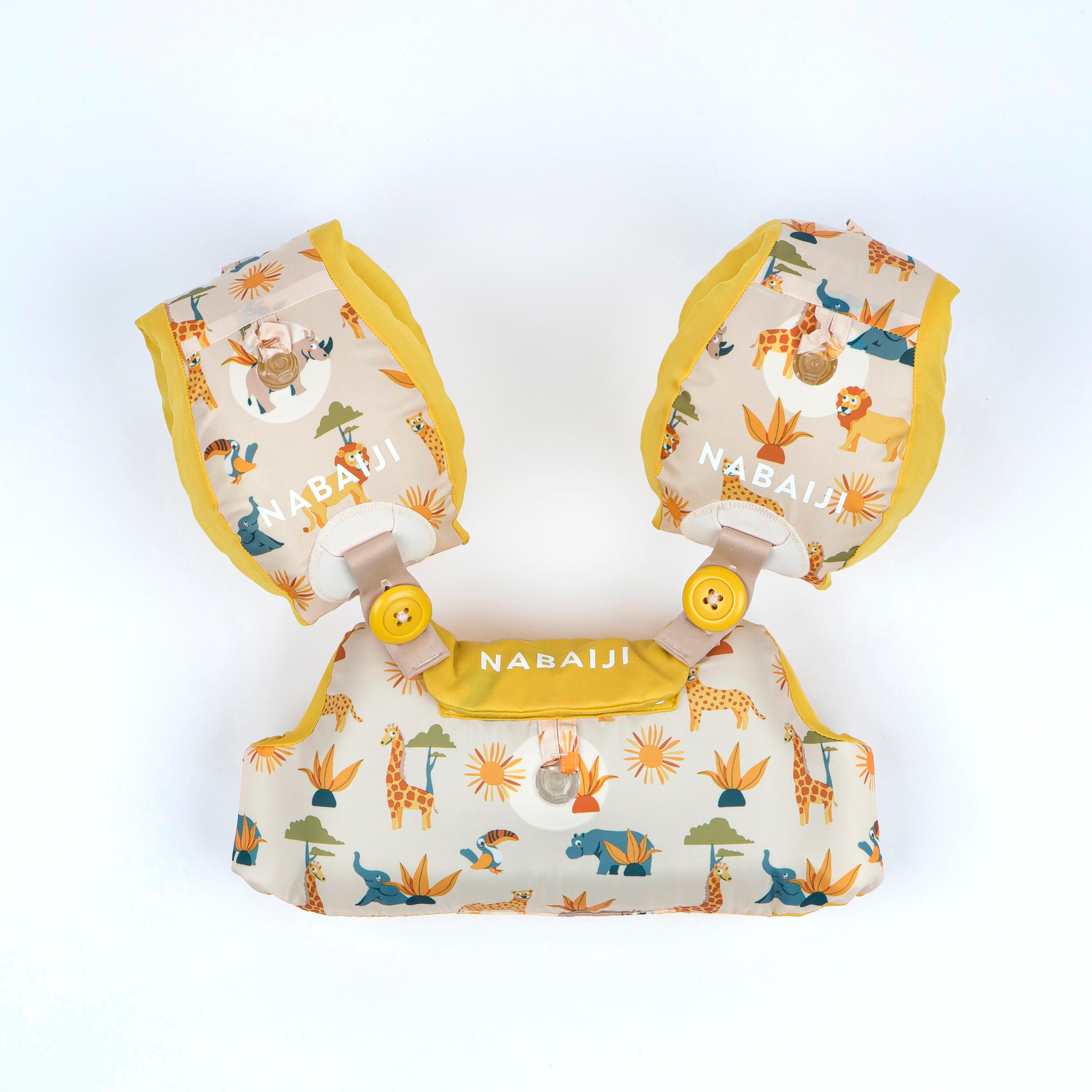 Rękawki-pas edukacyjny pływacki dla dzieci Nabaiji Tiswim 15-30 kg Sawanna 3/10