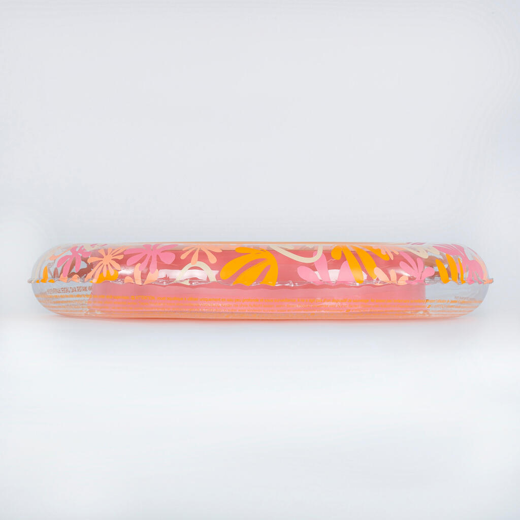 Inflatable pool ring 65 cm PINK SEAWEED