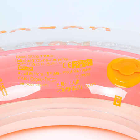 Pripučiamas baseino ratas, 65 cm skersmens, rožinis, su jūros žolių raštu