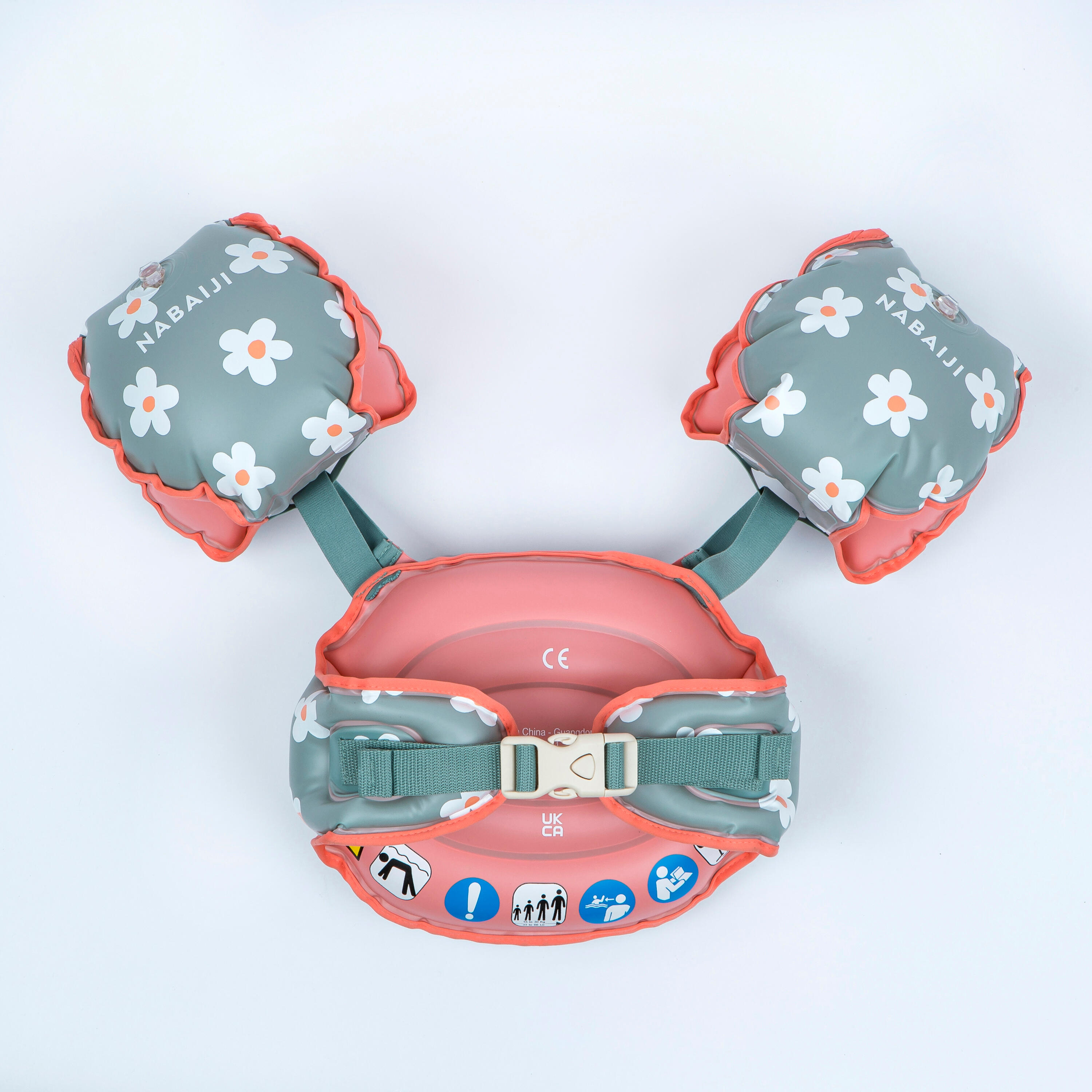 Kids' Progressive Pool Armbands-Waistband, Tiswim Flower Age 2-6 - NABAIJI