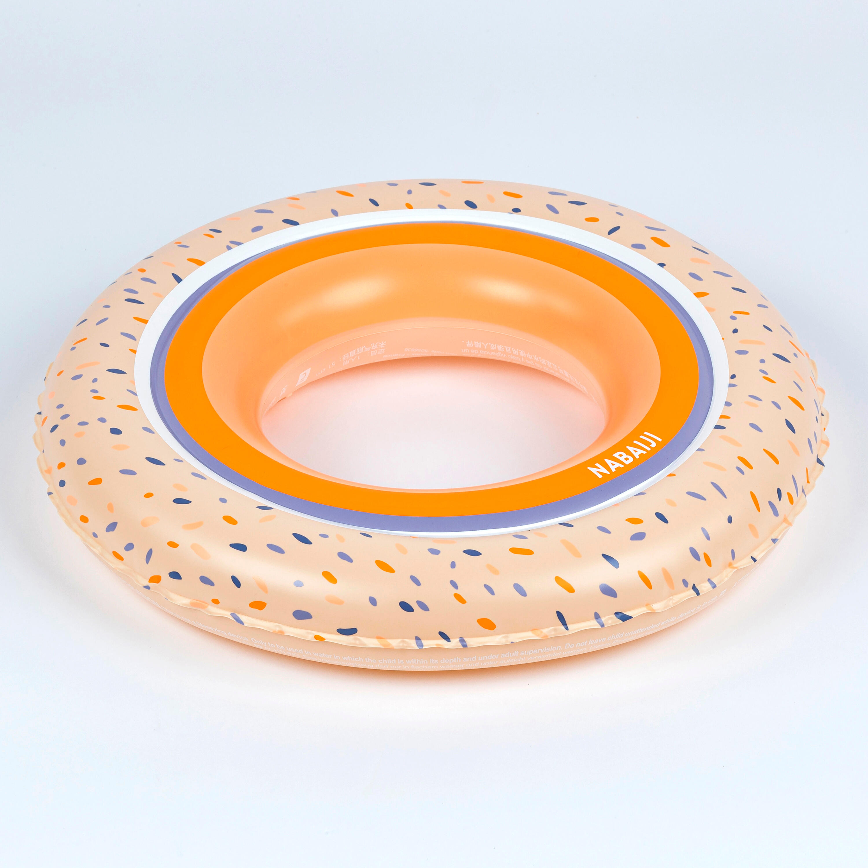 Inflatable Pool Ring 51 cm Printed Green Durable & Fun Poil Rainbow