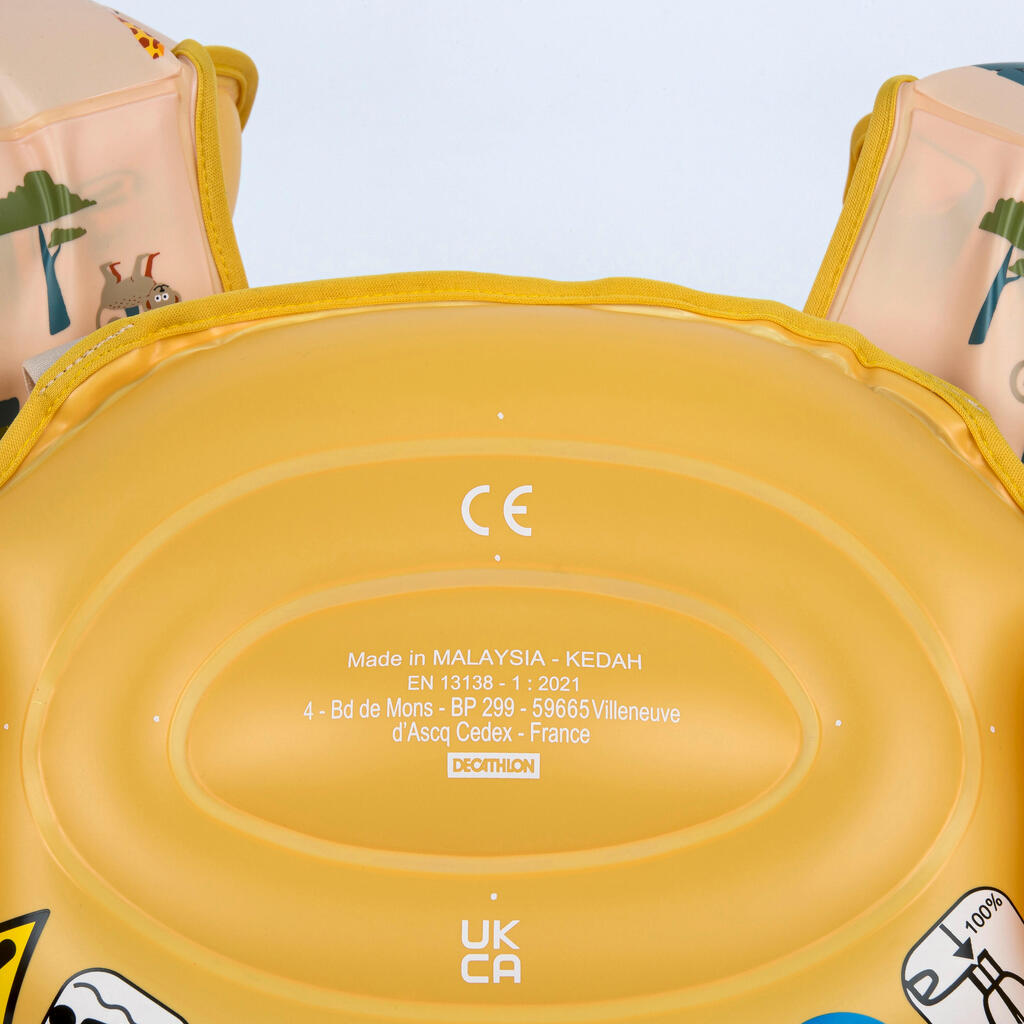 Brassards ceinture évolutifs de piscine Enfant 15-30kg - Tiswim allwish bleu