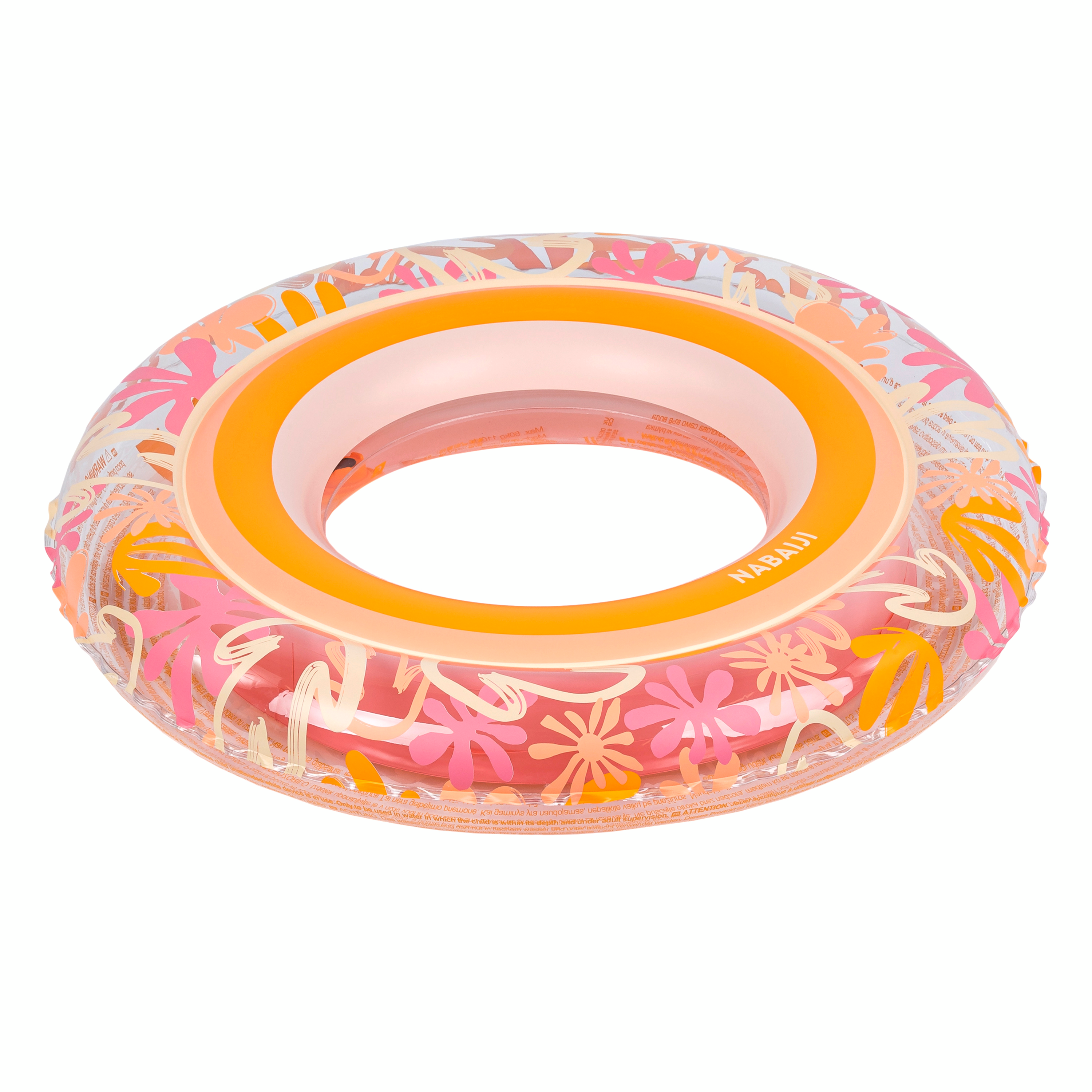 Bouée Piscine Gonflable  65 cm ALGUES ROSE