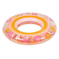 Inflatable pool ring 65 cm PINK SEAWEED