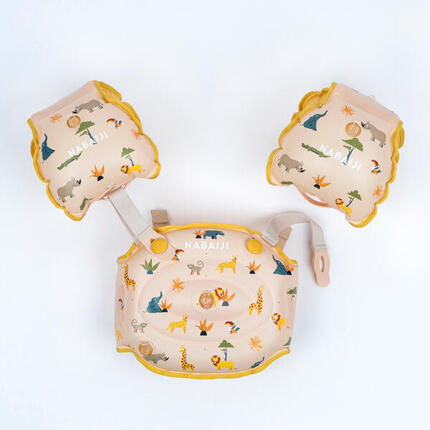 Brassards ceinture évolutifs de piscine Enfant 15-30kg - Tiswim allnuts bleu