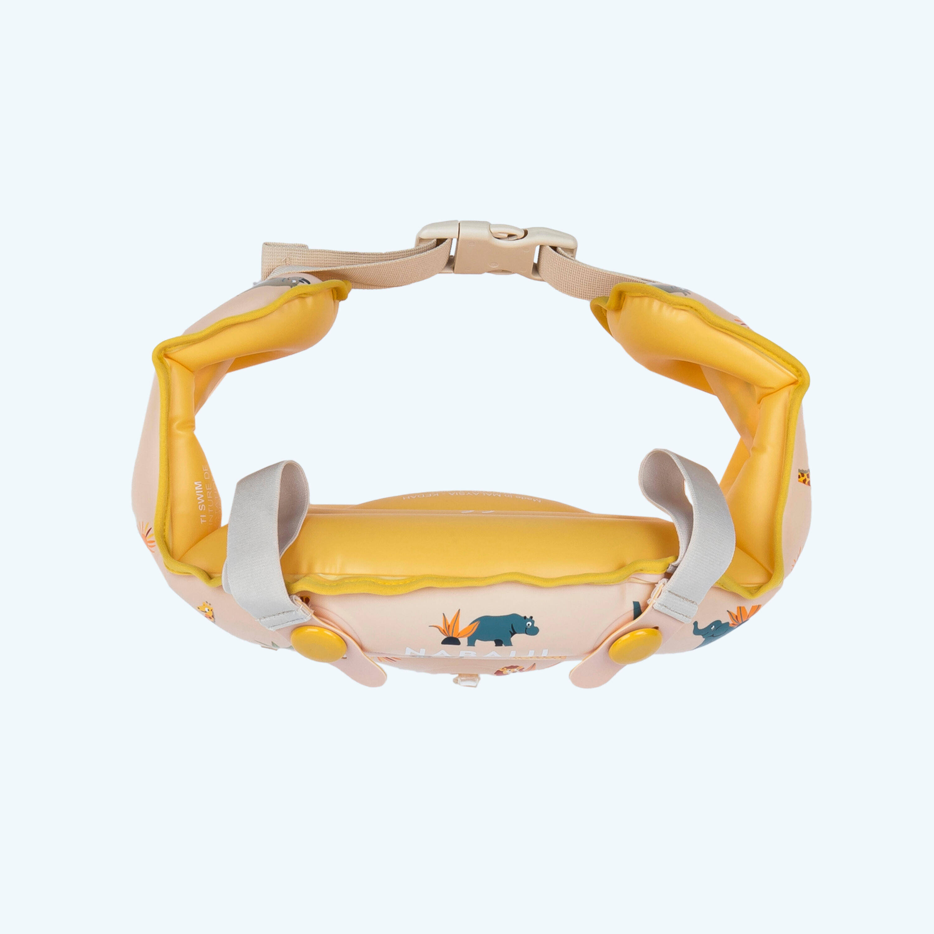 Kids' Progressive Pool Armbands Tiswim Secure & Adjustable Savanna Beige -  3